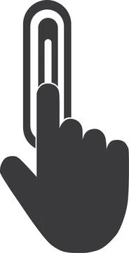 Hand cursor icon click Stock Illustration