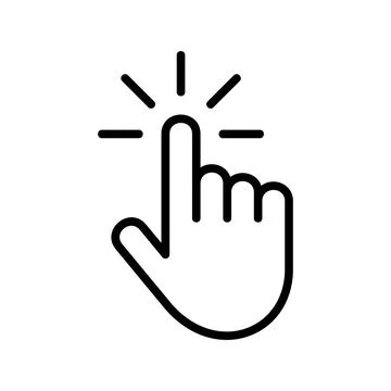 Hand Cursor Icon click Stock Illustration
