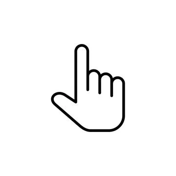 Hand cursor icon. cursor icon vector. hand cursor icon clik 스톡 일러스트
