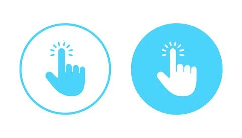 Hand cursor icon vector. cursor sign and symbol. hand cursor icon clik イラスト素材