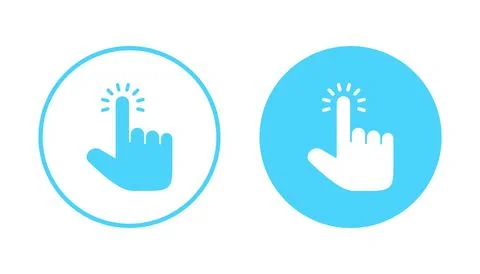 Hand cursor icon vector. cursor sign and symbol. hand cursor icon clik 스톡 일러스트