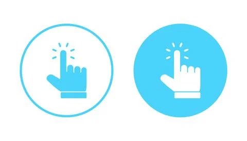 Hand cursor icon vector. cursor sign and symbol. hand cursor icon clik 스톡 일러스트