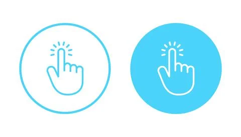 Hand cursor icon vector. cursor sign and symbol. hand cursor icon clik 스톡 일러스트