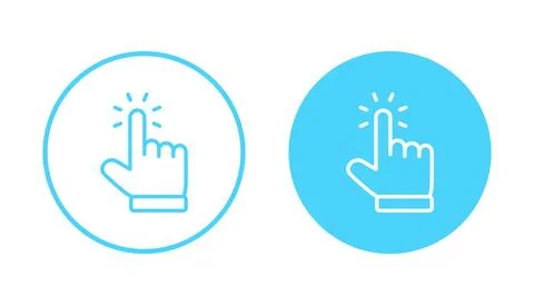 Hand cursor icon vector. cursor sign and symbol. hand cursor icon clik 스톡 일러스트