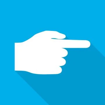 Hand cursor icon. Vector illustration. Stock Illustration