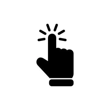 Hand cursor icon vector illustration. cursor sign and symbol. hand cursor i.. Illustrazione stock