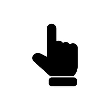 Hand cursor icon vector illustration. cursor sign and symbol. hand cursor i.. Stockillustratie