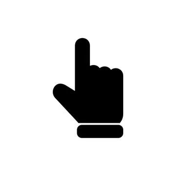 Hand cursor icon vector illustration. cursor sign and symbol. hand cursor i.. Stockillustratie