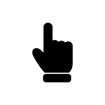 Hand cursor icon vector illustration. cursor sign and symbol. hand cursor i.. Stockillustratie