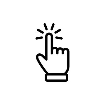 Hand cursor icon vector illustration. cursor sign and symbol. hand cursor i.. Illustrazione stock