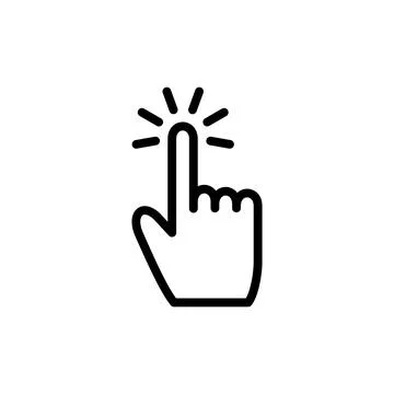 Hand cursor icon vector illustration. cursor sign and symbol. hand cursor i.. Illustrazione stock
