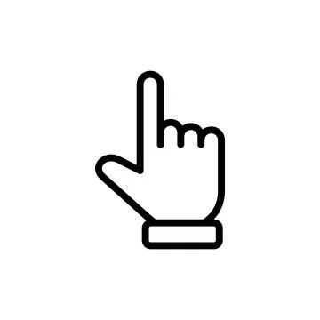 Hand cursor icon vector illustration. cursor sign and symbol. hand cursor i.. Illustrazione stock