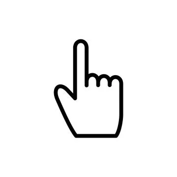 Hand cursor icon vector illustration. cursor sign and symbol. hand cursor i.. Stock Illustration