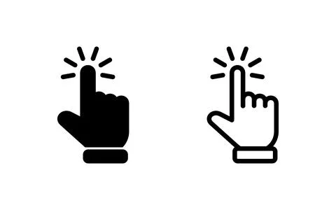 Hand cursor icon vector illustration. cursor sign and symbol. hand cursor i.. イラスト素材