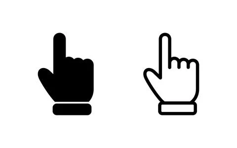 Hand cursor icon vector illustration. cursor sign and symbol. hand cursor i.. イラスト素材