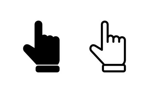 Hand cursor icon vector illustration. cursor sign and symbol. hand cursor i.. 스톡 일러스트
