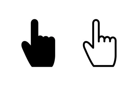 Hand cursor icon vector illustration. cursor sign and symbol. hand cursor i.. Stock Illustration