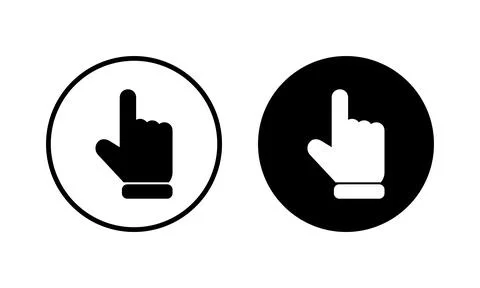 Hand cursor icon vector illustration. cursor sign and symbol. hand cursor i.. Stock Illustration