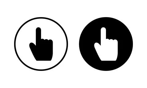 Hand cursor icon vector illustration. cursor sign and symbol. hand cursor i.. 스톡 일러스트