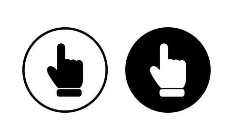 Hand cursor icon vector illustration. cursor sign and symbol. hand cursor i.. Stockillustratie