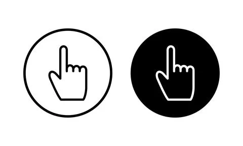 Hand cursor icon vector illustration. cursor sign and symbol. hand cursor i.. Stockillustratie