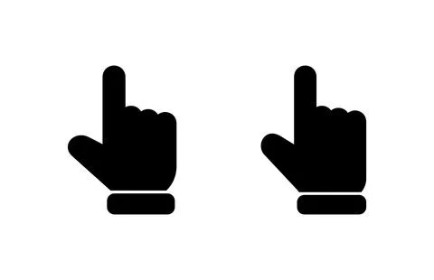 Hand cursor icon vector illustration. cursor sign and symbol. hand cursor i.. Stock Illustration