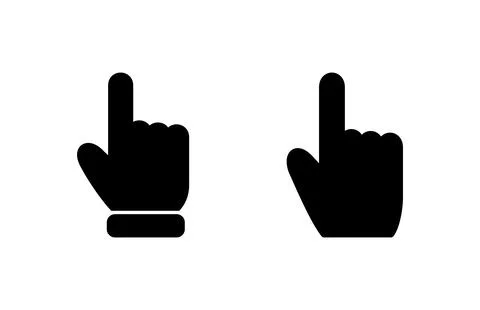 Hand cursor icon vector illustration. cursor sign and symbol. hand cursor i.. Illustrazione stock