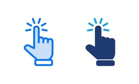Hand cursor icon vector illustration. cursor sign and symbol. hand cursor i.. 스톡 일러스트