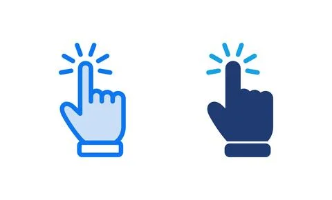 Hand cursor icon vector illustration. cursor sign and symbol. hand cursor i.. Stockillustratie