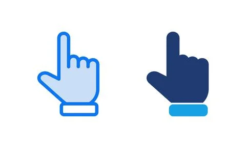 Hand cursor icon vector illustration. cursor sign and symbol. hand cursor i.. Stockillustratie