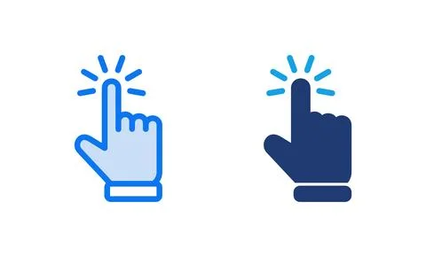 Hand cursor icon vector illustration. cursor sign and symbol. hand cursor i.. Stockillustratie