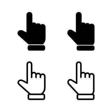 Hand cursor icon vector illustration. cursor sign and symbol. hand cursor i.. イラスト素材