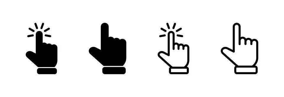 Hand cursor icon vector illustration. cursor sign and symbol. hand cursor i.. 스톡 일러스트