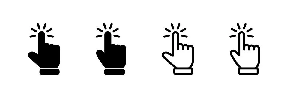 Hand cursor icon vector illustration. cursor sign and symbol. hand cursor i.. イラスト素材