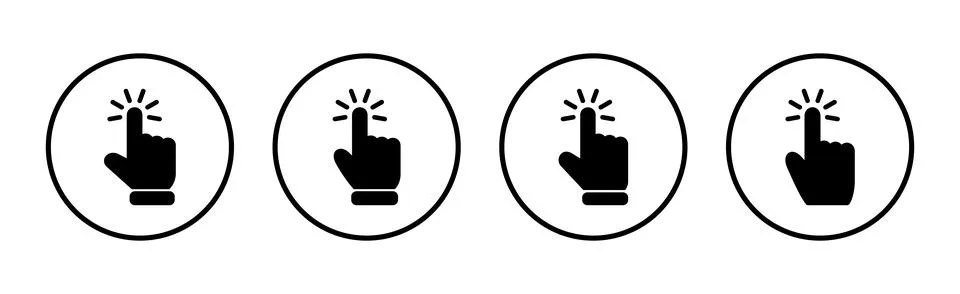 Hand cursor icon vector illustration. cursor sign and symbol. hand cursor i.. 스톡 일러스트