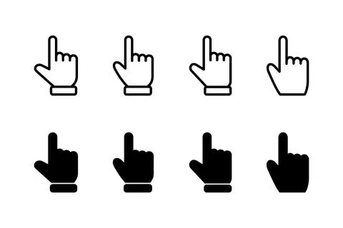 Hand cursor icon vector illustration. cursor sign and symbol. hand cursor i.. 库存插图