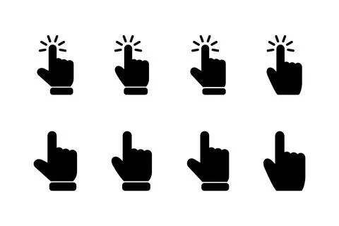 Hand cursor icon vector illustration. cursor sign and symbol. hand cursor i.. 스톡 일러스트