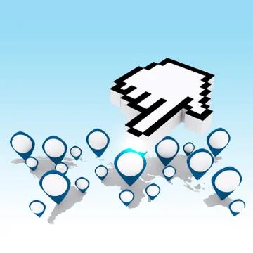 Hand cursor Stock Illustration