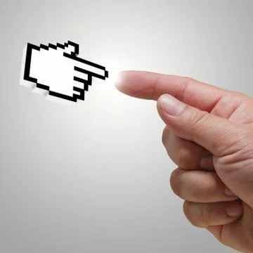 Hand cursor Stock Illustration