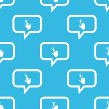 Hand cursor message pattern Stock Illustration