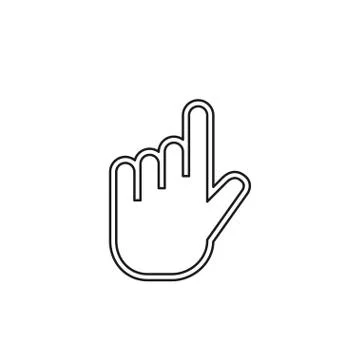 Hand cursor vector icon Stock Illustration