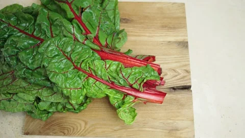 HAND CUT BEET LEAVES Vídeos de archivo 151381327
