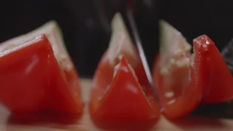 Hand cutting bell pepper. Stock Footage 314242086