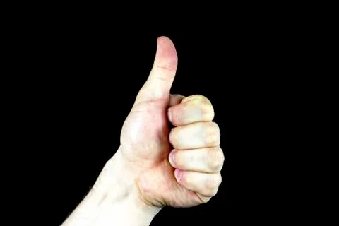 Hand in the dark Stock Photos