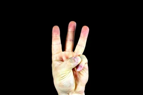 Hand in the dark Stock Photos