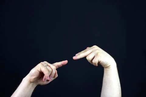 Hand in the dark Stock Photos