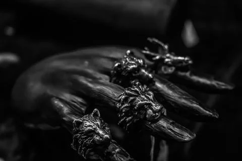 Hand in Darkness Foto stock