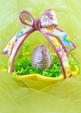 Hand decorated egg Stock Photos
