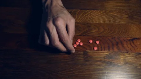 Hand of depressed man suffering from suicidal depression want to commit suicide 스톡 동영상 109104499