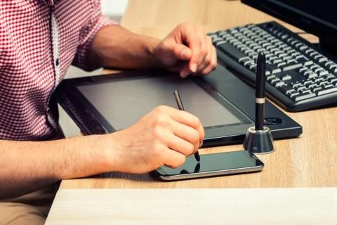 Hand designer Stock Photos